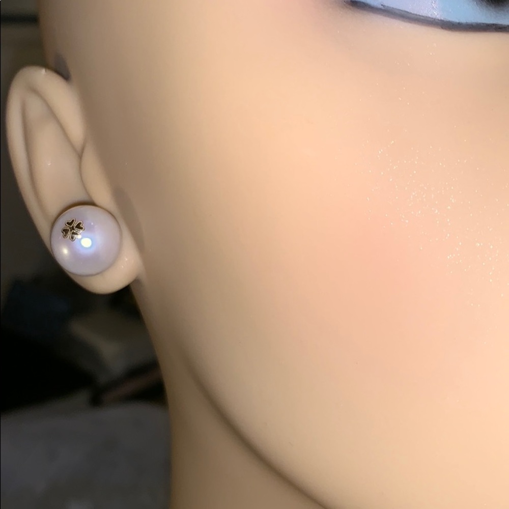 Vintage 18K 12mm Cultured Pearl studs ! - Picture 7 of 11